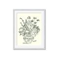 Picture of Drawn Florals I  _GroupedProduct_Rectangle_Portrait_Framed_Matted_