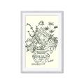 Picture of Drawn Florals I  _GroupedProduct_Rectangle_Portrait_Framed_Matted_