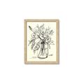 Picture of Drawn Florals II  _GroupedProduct_Rectangle_Portrait_Framed_Matted_