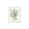 Picture of Drawn Florals II  _GroupedProduct_Rectangle_Portrait_Framed_Matted_