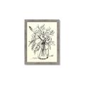 Picture of Drawn Florals II  _GroupedProduct_Rectangle_Portrait_Framed_Matted_