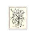 Picture of Drawn Florals II  _GroupedProduct_Rectangle_Portrait_Framed_Matted_