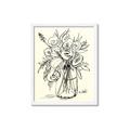 Picture of Drawn Florals II  _GroupedProduct_Rectangle_Portrait_Framed_Matted_