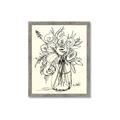 Picture of Drawn Florals II  _GroupedProduct_Rectangle_Portrait_Framed_Matted_