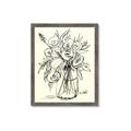 Picture of Drawn Florals II  _GroupedProduct_Rectangle_Portrait_Framed_Matted_