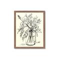 Picture of Drawn Florals II  _GroupedProduct_Rectangle_Portrait_Framed_Matted_