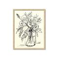 Picture of Drawn Florals II  _GroupedProduct_Rectangle_Portrait_Framed_Matted_