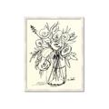 Picture of Drawn Florals II  _GroupedProduct_Rectangle_Portrait_Framed_Matted_