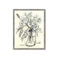 Picture of Drawn Florals II  _GroupedProduct_Rectangle_Portrait_Framed_Matted_