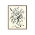 Picture of Drawn Florals II  _GroupedProduct_Rectangle_Portrait_Framed_Matted_
