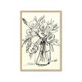 Picture of Drawn Florals II  _GroupedProduct_Rectangle_Portrait_Framed_Matted_
