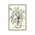 Picture of Drawn Florals II  _GroupedProduct_Rectangle_Portrait_Framed_Matted_