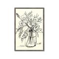 Picture of Drawn Florals II  _GroupedProduct_Rectangle_Portrait_Framed_Matted_