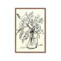 Picture of Drawn Florals II  _GroupedProduct_Rectangle_Portrait_Framed_Matted_
