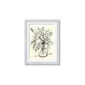 Picture of Drawn Florals II  _GroupedProduct_Rectangle_Portrait_Framed_Matted_