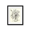 Picture of Drawn Florals II  _GroupedProduct_Rectangle_Portrait_Framed_Matted_