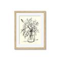 Picture of Drawn Florals II  _GroupedProduct_Rectangle_Portrait_Framed_Matted_