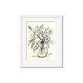 Picture of Drawn Florals II  _GroupedProduct_Rectangle_Portrait_Framed_Matted_