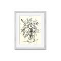 Picture of Drawn Florals II  _GroupedProduct_Rectangle_Portrait_Framed_Matted_