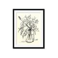Picture of Drawn Florals II  _GroupedProduct_Rectangle_Portrait_Framed_Matted_