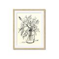 Picture of Drawn Florals II  _GroupedProduct_Rectangle_Portrait_Framed_Matted_