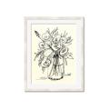 Picture of Drawn Florals II  _GroupedProduct_Rectangle_Portrait_Framed_Matted_