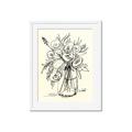 Picture of Drawn Florals II  _GroupedProduct_Rectangle_Portrait_Framed_Matted_