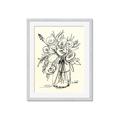 Picture of Drawn Florals II  _GroupedProduct_Rectangle_Portrait_Framed_Matted_