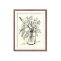 Picture of Drawn Florals II  _GroupedProduct_Rectangle_Portrait_Framed_Matted_