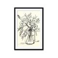 Picture of Drawn Florals II  _GroupedProduct_Rectangle_Portrait_Framed_Matted_