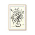 Picture of Drawn Florals II  _GroupedProduct_Rectangle_Portrait_Framed_Matted_
