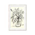 Picture of Drawn Florals II  _GroupedProduct_Rectangle_Portrait_Framed_Matted_