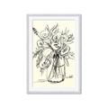 Picture of Drawn Florals II  _GroupedProduct_Rectangle_Portrait_Framed_Matted_