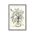 Picture of Drawn Florals II  _GroupedProduct_Rectangle_Portrait_Framed_Matted_