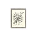 Picture of Drawn Florals III  _GroupedProduct_Rectangle_Portrait_Framed_Matted_