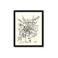 Picture of Drawn Florals III  _GroupedProduct_Rectangle_Portrait_Framed_Matted_
