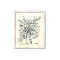 Picture of Drawn Florals III  _GroupedProduct_Rectangle_Portrait_Framed_Matted_
