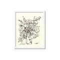 Picture of Drawn Florals III  _GroupedProduct_Rectangle_Portrait_Framed_Matted_