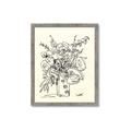 Picture of Drawn Florals III  _GroupedProduct_Rectangle_Portrait_Framed_Matted_