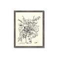 Picture of Drawn Florals III  _GroupedProduct_Rectangle_Portrait_Framed_Matted_