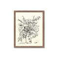 Picture of Drawn Florals III  _GroupedProduct_Rectangle_Portrait_Framed_Matted_