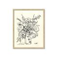Picture of Drawn Florals III  _GroupedProduct_Rectangle_Portrait_Framed_Matted_