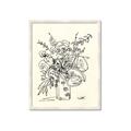 Picture of Drawn Florals III  _GroupedProduct_Rectangle_Portrait_Framed_Matted_