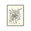 Picture of Drawn Florals III  _GroupedProduct_Rectangle_Portrait_Framed_Matted_