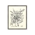 Picture of Drawn Florals III  _GroupedProduct_Rectangle_Portrait_Framed_Matted_