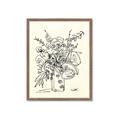Picture of Drawn Florals III  _GroupedProduct_Rectangle_Portrait_Framed_Matted_