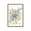 Picture of Drawn Florals III  _GroupedProduct_Rectangle_Portrait_Framed_Matted_