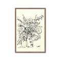 Picture of Drawn Florals III  _GroupedProduct_Rectangle_Portrait_Framed_Matted_