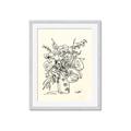 Picture of Drawn Florals III  _GroupedProduct_Rectangle_Portrait_Framed_Matted_