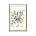 Picture of Drawn Florals III  _GroupedProduct_Rectangle_Portrait_Framed_Matted_